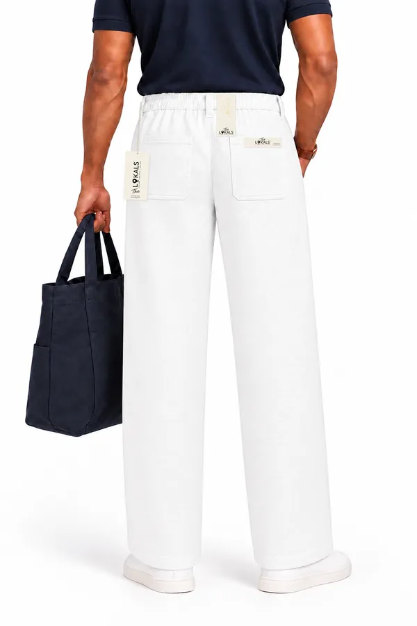 White_Straight_Fit_Trousers_For_Men