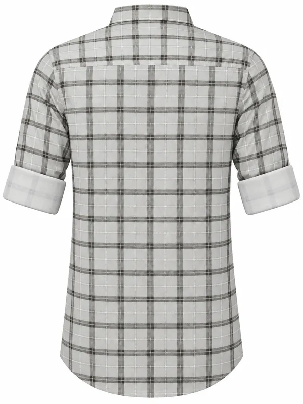 Grey_Checkered_Casual_Shirt_For_Men
