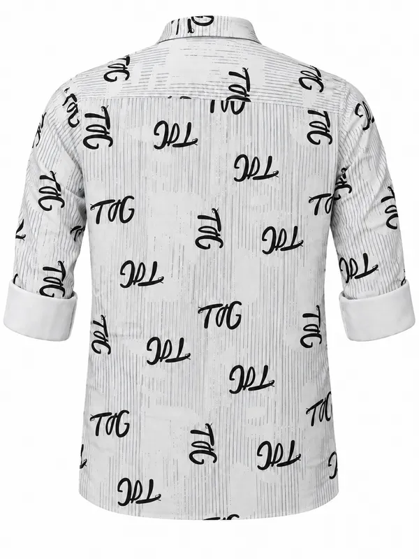 White_Printed_Casual_Shirt_For_Men