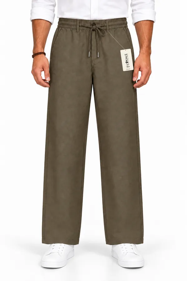 Olive_Straight_Fit_Trousers_For_Men