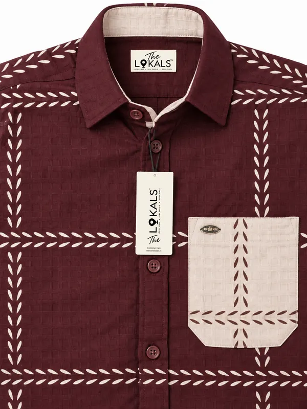 Maroon_Printed_Casual_Shirt_For_Men