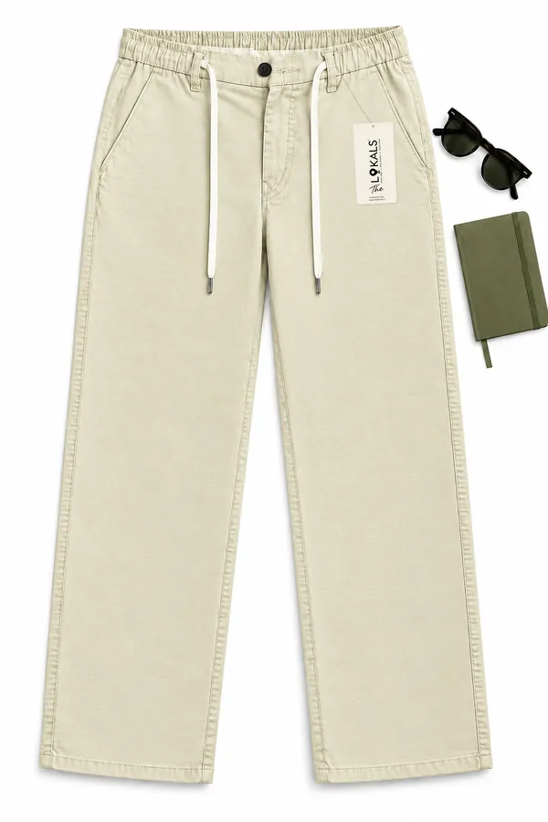 Beige_Casual_Straight_Fit_Trousers_For_Men