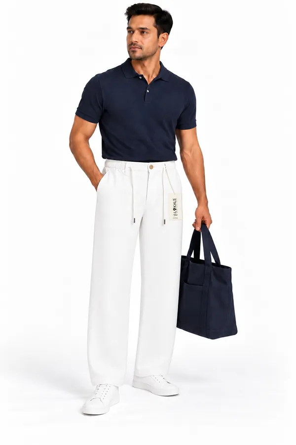 White_Straight_Fit_Trousers_For_Men