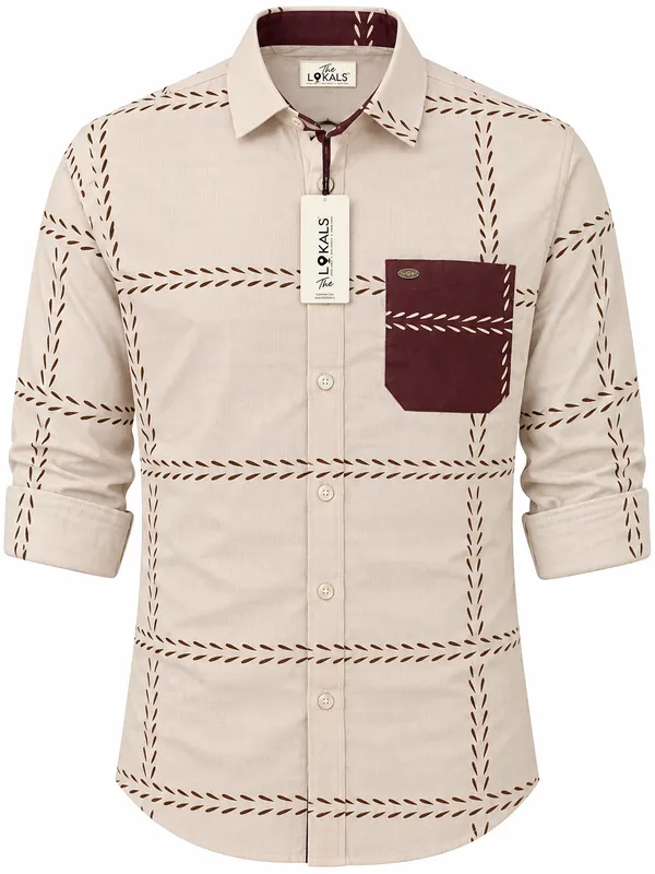 Beige_Printed_Casual_Shirt_For_Men