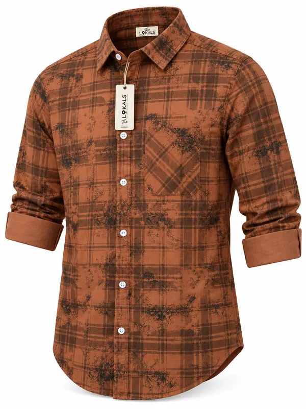 Brown_Cotton_Printed_Regular_Fit_Shirt_For_Men