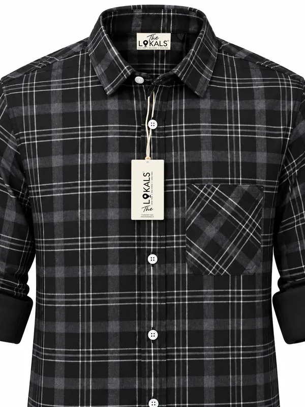 Black_Checkered_Casual_Shirt_For_Men