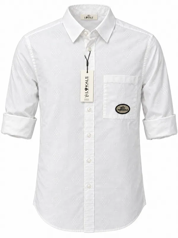 White_Printed_Full_Sleeve_Casual_Shirt_For_Boys