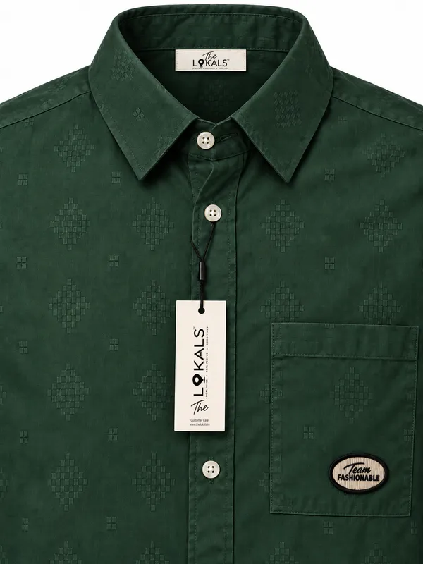 Green_Printed_Casual_Shirt_For_Men