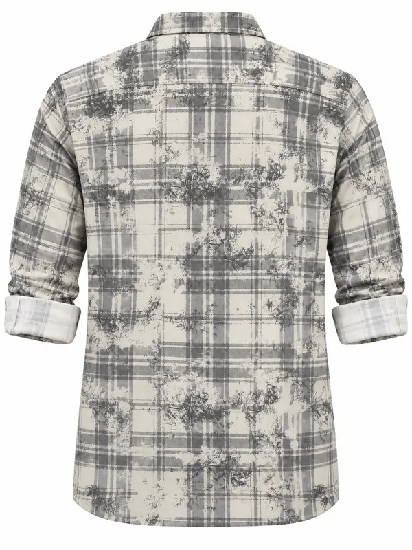 Grey_Checked_Casual_Shirt_For_Men