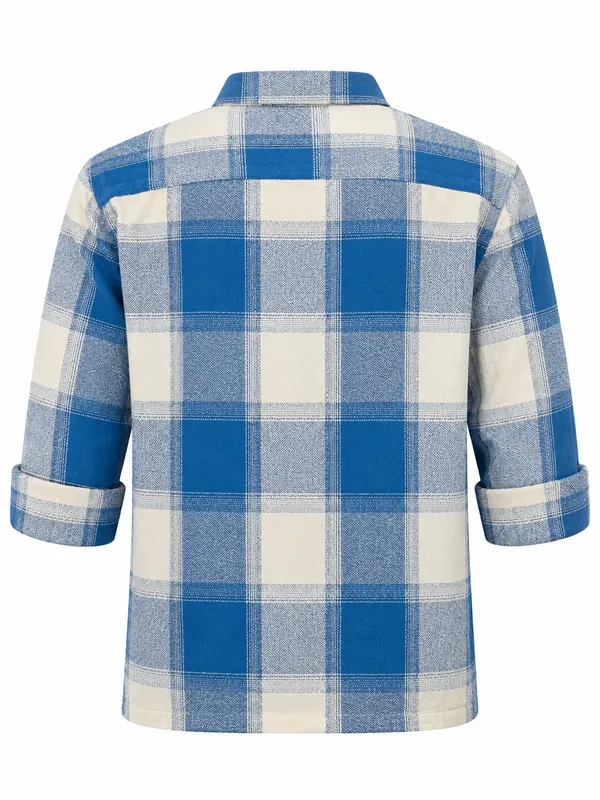 Blue_Checkered_Full_Sleeve_Shirt_For_Men