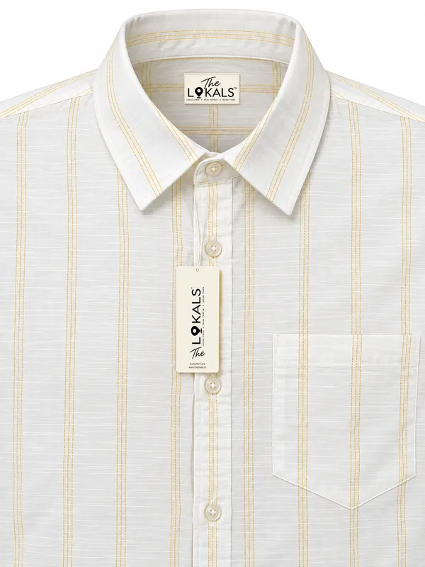 White_Striped_Casual_Shirt_For_Men