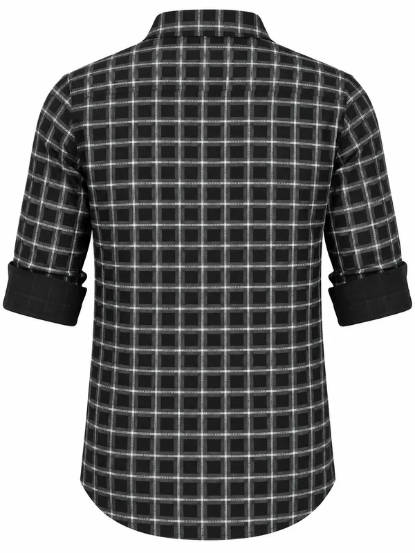 Black_Checkered_Full_Sleeve_Shirt_For_Men