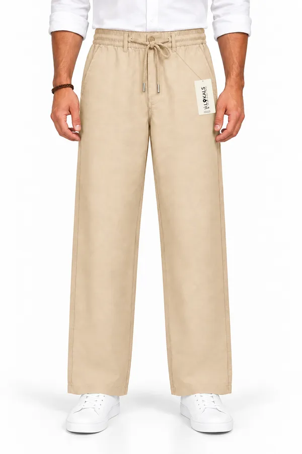 Beige_Straight_Fit_Trousers_For_Men