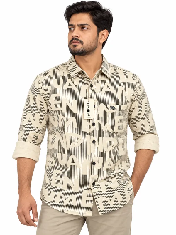 Beige_Printed_Casual_Shirt_For_Men