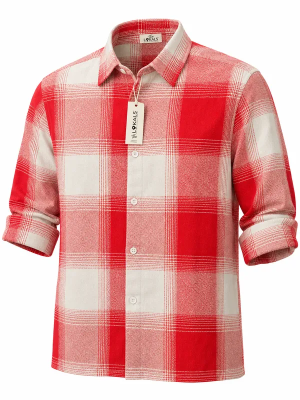 Red_Checked_Regular_Fit_Shirt_For_Men