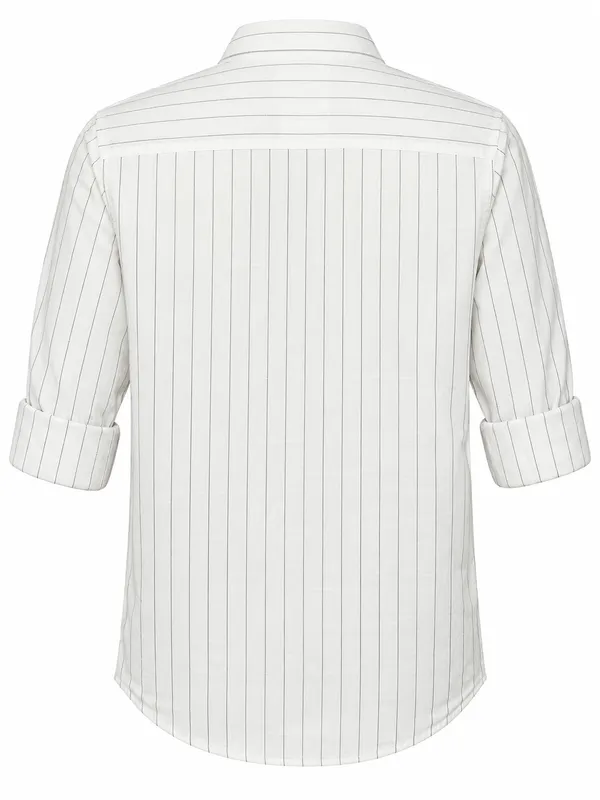 White_Pinstriped_Casual_Shirt_For_Men