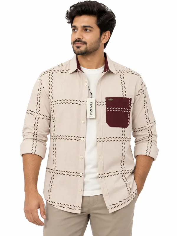 Beige_Printed_Casual_Shirt_For_Men