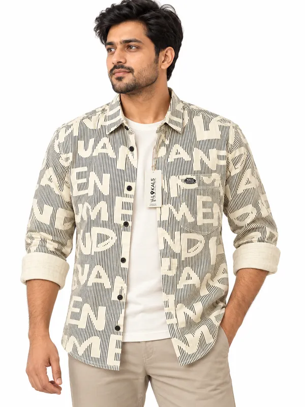Beige_Printed_Casual_Shirt_For_Men