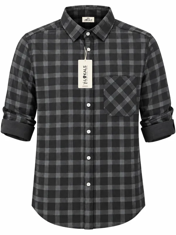 Black_Checked_Casual_Shirt_For_Men