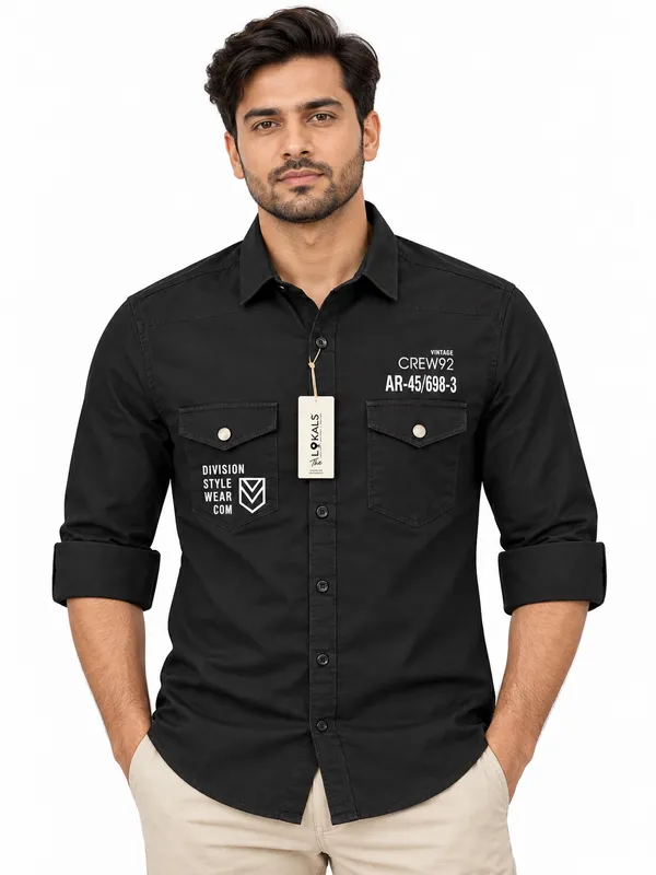 Black_Casual_Full_Sleeve_Shirt_For_Men