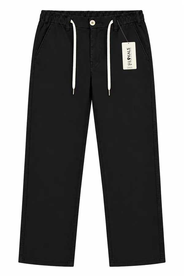 Black_Relaxed_Fit_Casual_Trousers_For_Men