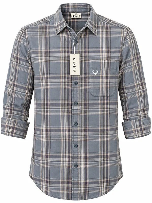 Grey_Checked_Regular_Fit_Shirt_For_Men