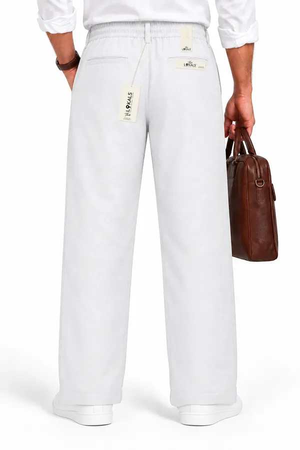 White_Straight_Fit_Trousers_For_Men
