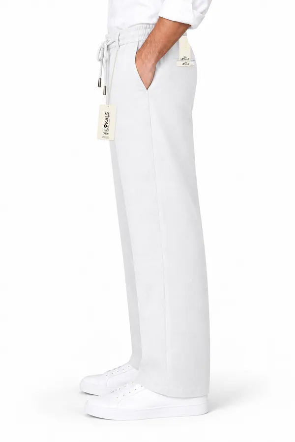 White_Straight_Fit_Trousers_For_Men