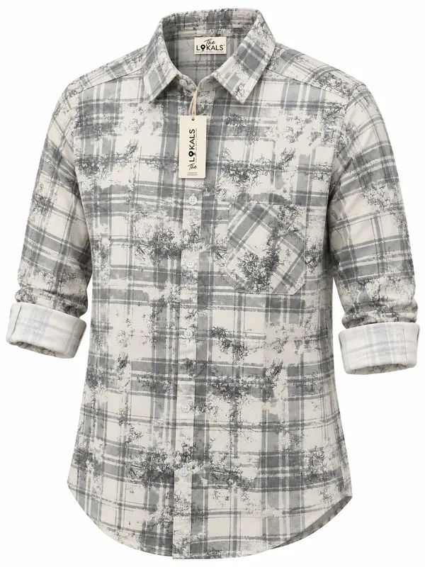 Grey_Checked_Casual_Shirt_For_Men