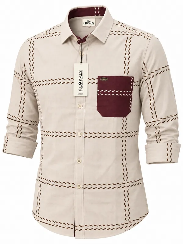 Beige_Printed_Casual_Shirt_For_Men
