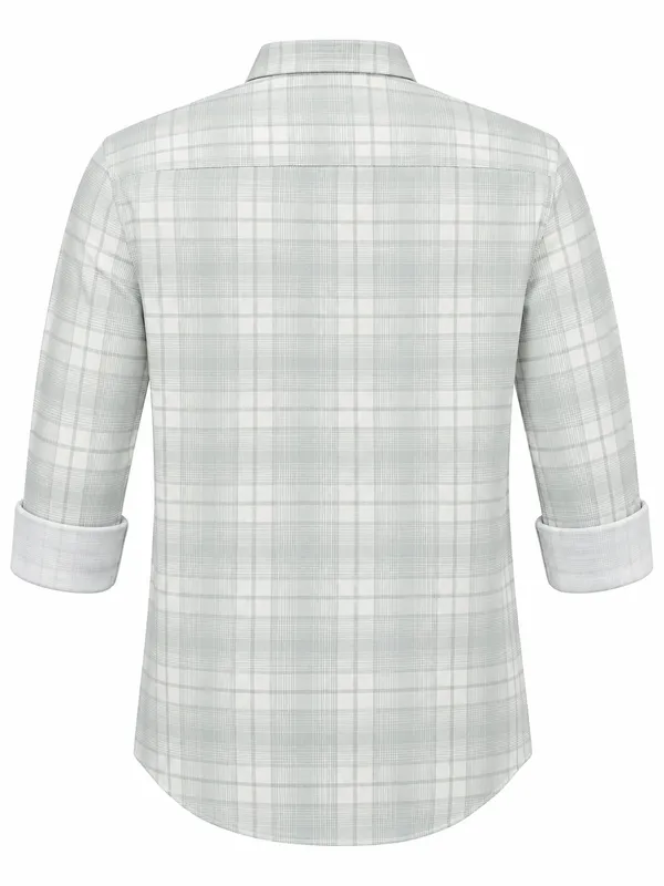 Light_Grey_Check_Casual_Shirt_For_Men