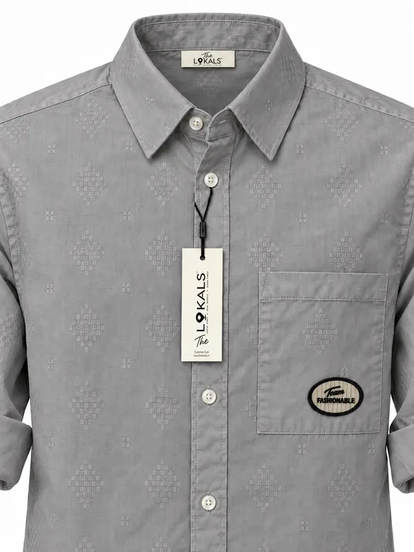 Grey_Patterned_Casual_Shirt_For_Men