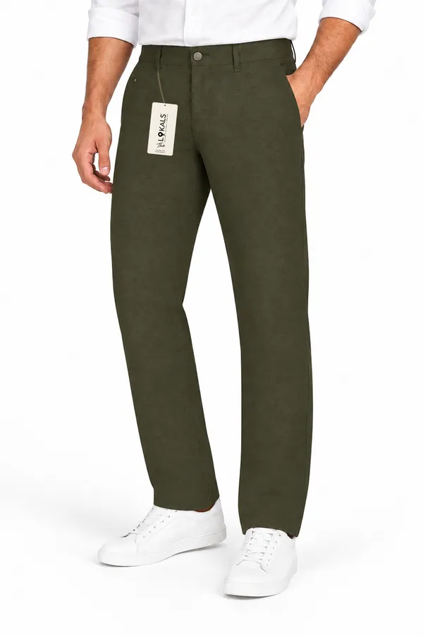 Olive_Straight_Fit_Trousers_For_Men