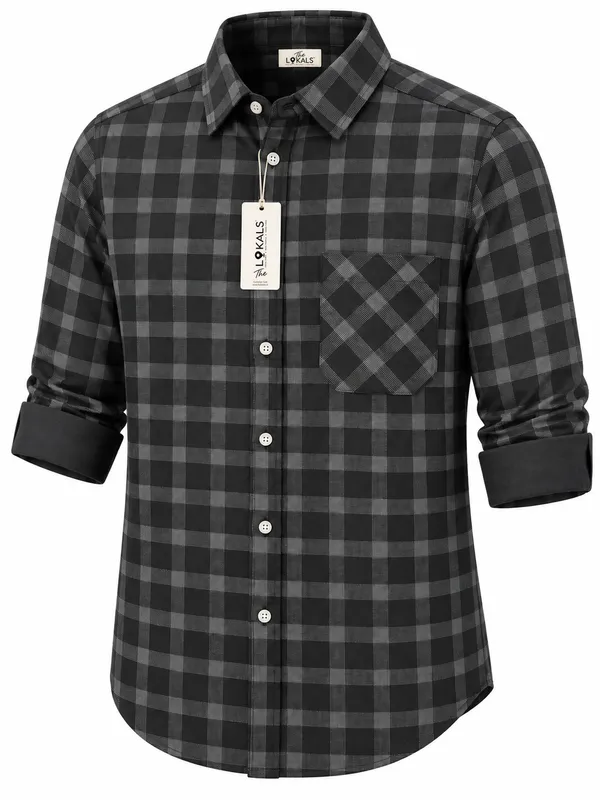 Black_Checked_Casual_Shirt_For_Men