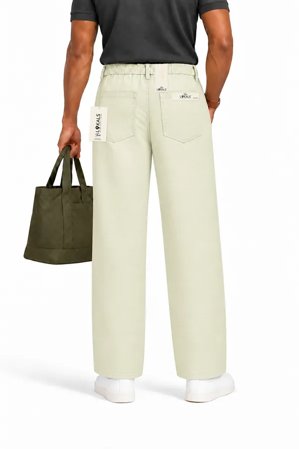 Beige_Casual_Straight_Fit_Trousers_For_Men