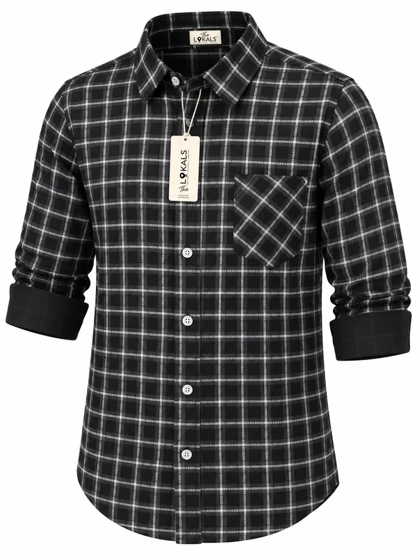 Black_Checkered_Full_Sleeve_Shirt_For_Men