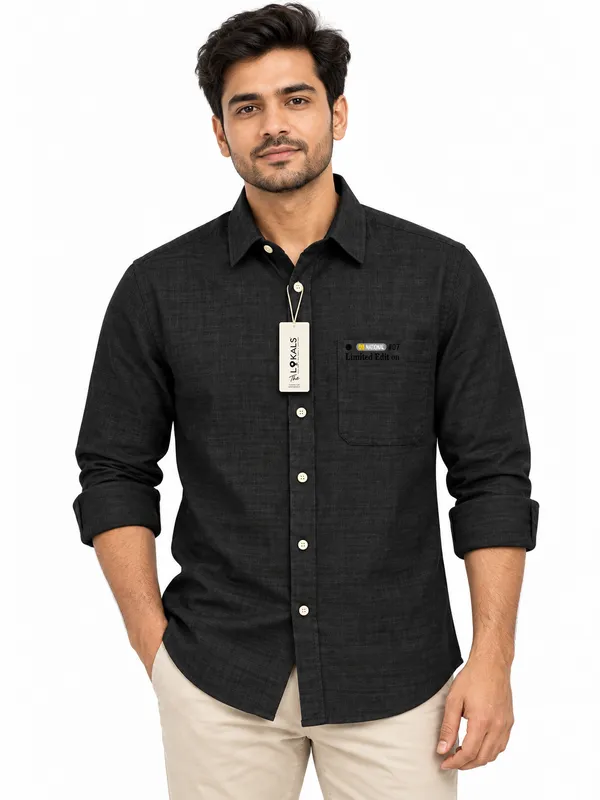 Black_Casual_Full_Sleeve_Shirt_For_Men