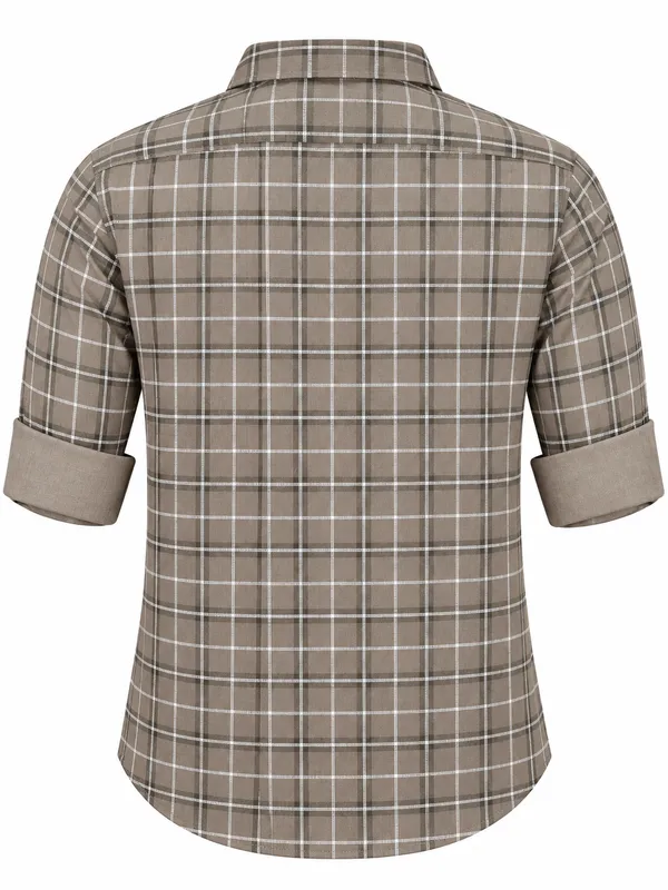 Grey_Checked_Casual_Shirt_For_Men