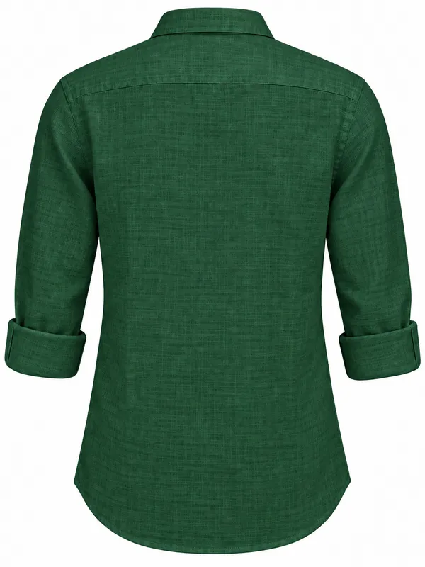 Green_Textured_Regular_Fit_Casual_Shirt_For_Men