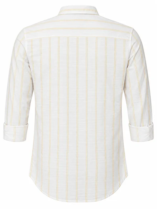 White_Striped_Casual_Shirt_For_Men