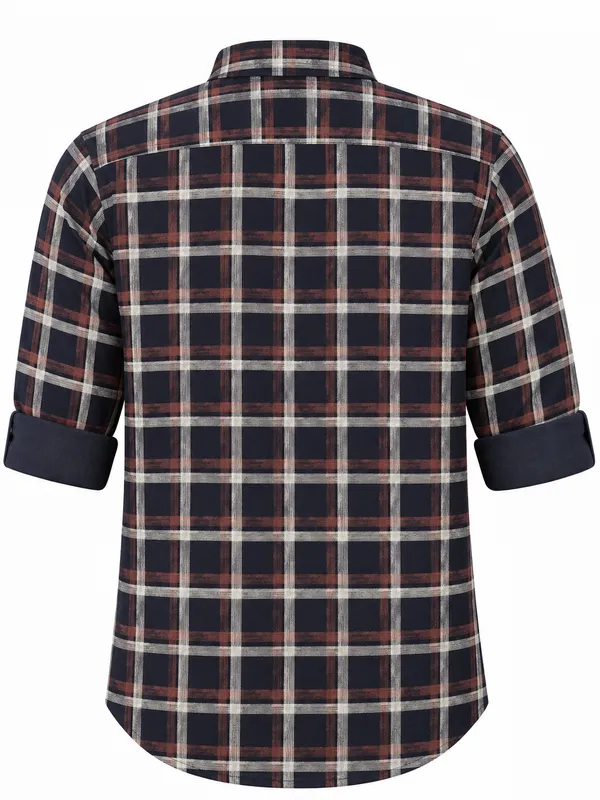 Navy_Checkered_Casual_Shirt_For_Men