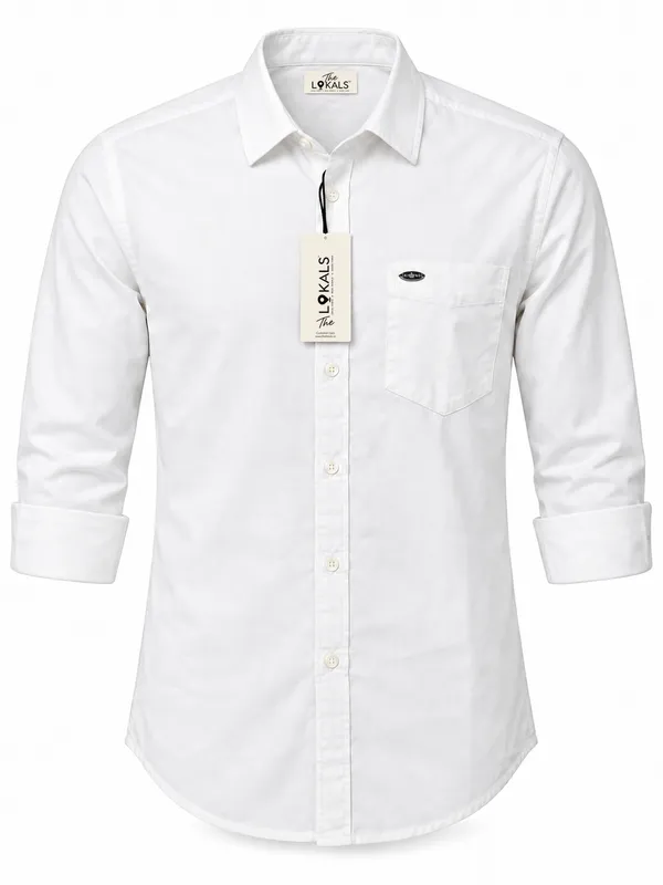White_Casual_Full_Sleeve_Shirt_For_Men