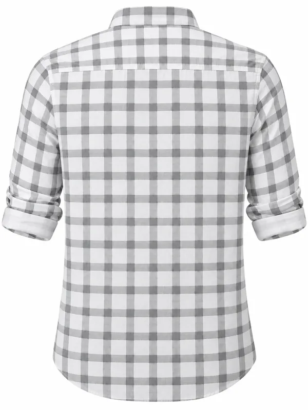 Grey_Checked_Casual_Shirt_For_Men