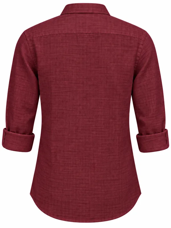 Maroon_Textured_Casual_Shirt_For_Men