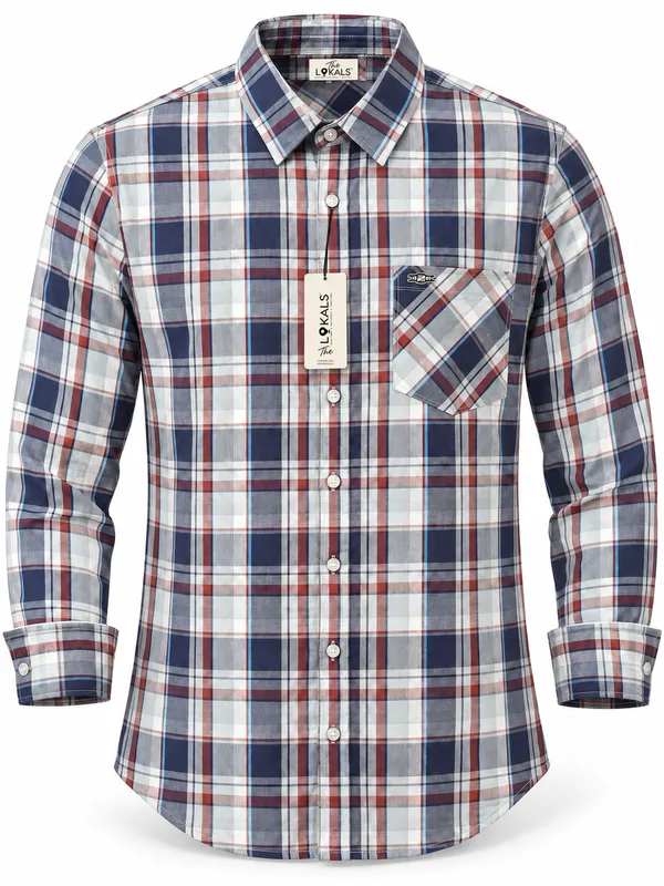 Multicolor_Checkered_Full_Sleeve_Shirt_For_Men