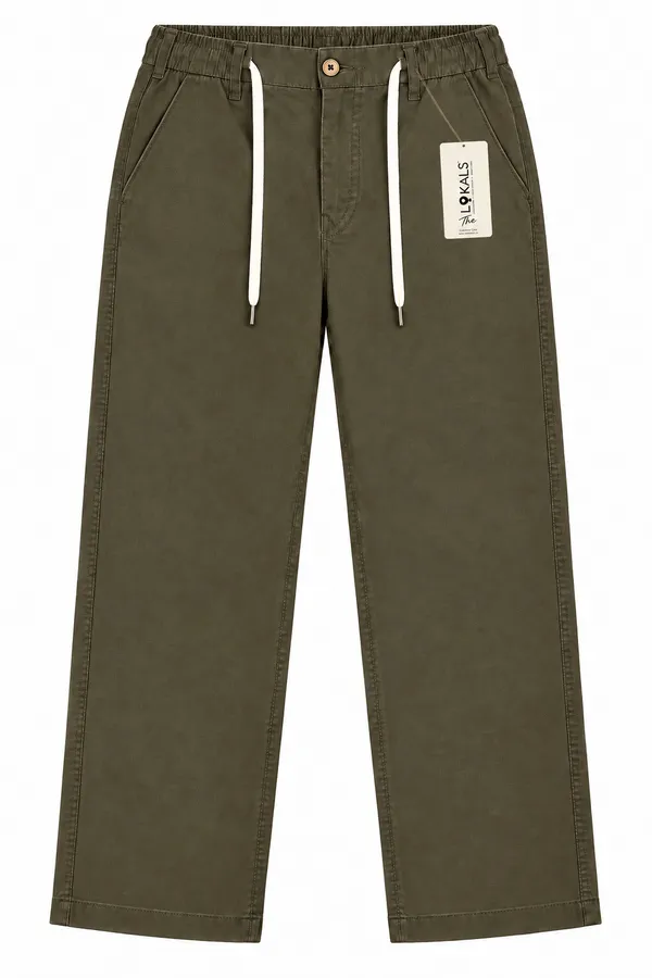 Olive_Straight_Fit_Trousers_For_Men