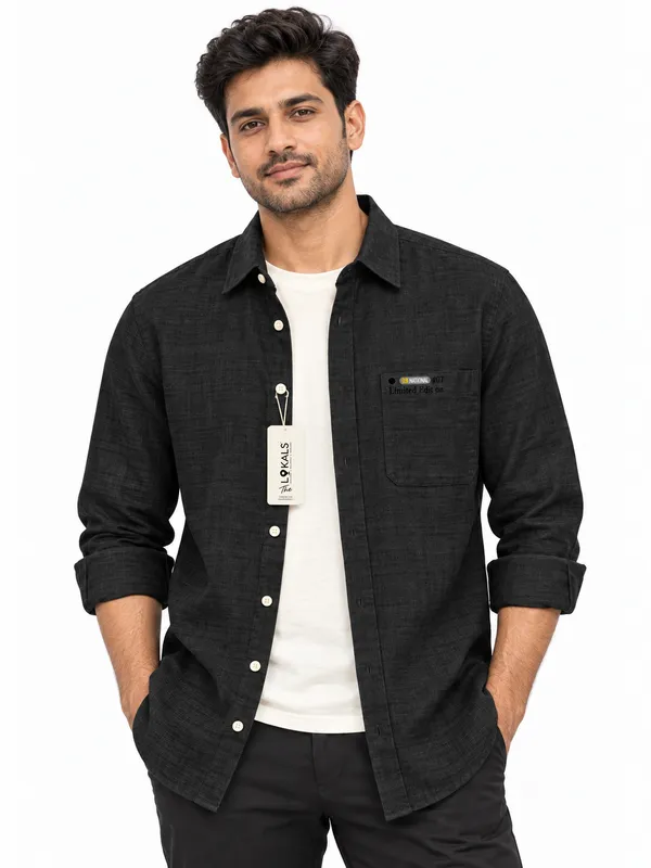 Black_Casual_Full_Sleeve_Shirt_For_Men