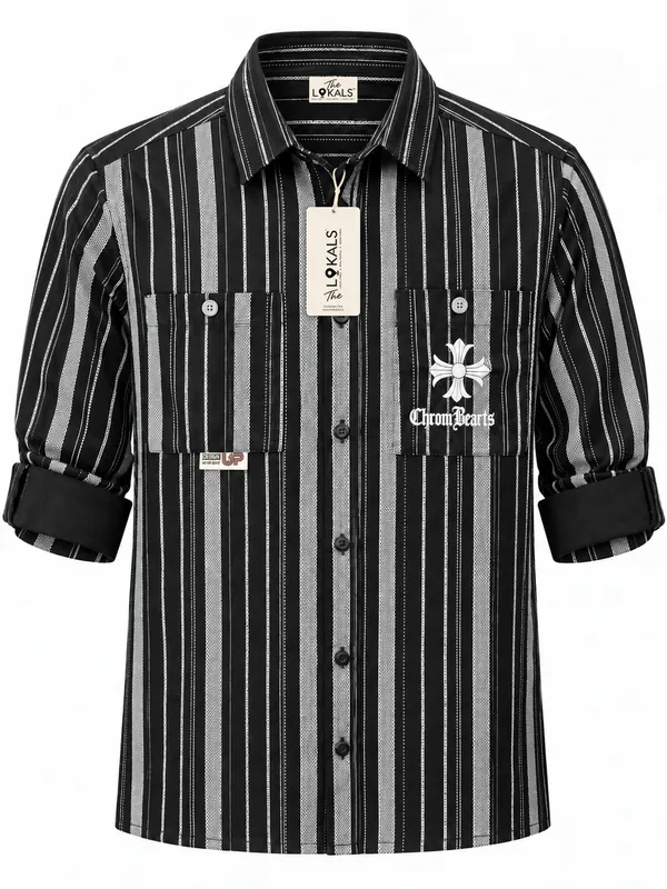 Black_Striped_Casual_Shirt_For_Men