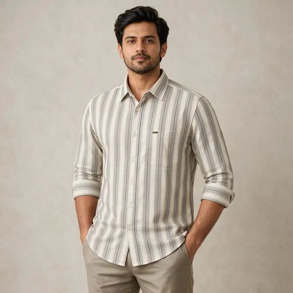 Off_White_Striped_Regular_Fit_Shirt_For_Men