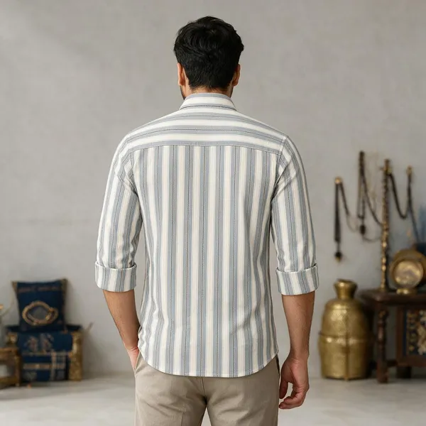 Blue_Striped_Casual_Shirt_For_Men